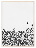Love Letters Print | Monochrome Family & Love Wall Art - Larosier Prints