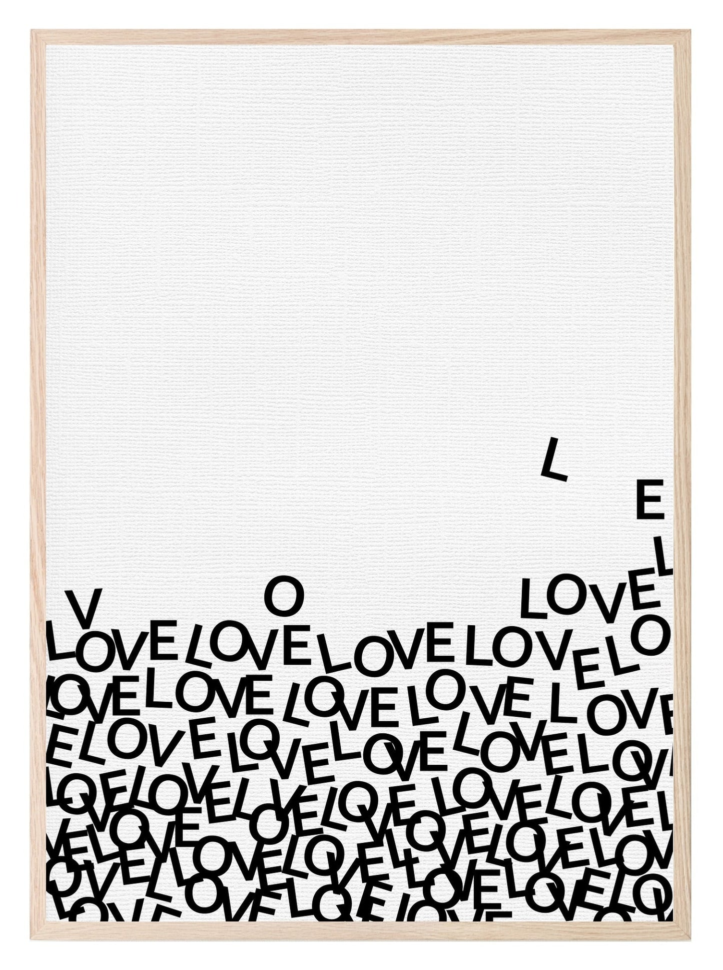 Love Letters Print | Monochrome Family & Love Wall Art