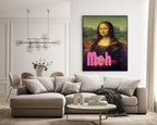 Meh Mona Lisa Print | Funny Sarcastic Wall Art - Larosier Prints