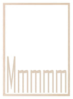 Mmmmm Print | Kitchen Wall Art | Customisable - Larosier Prints