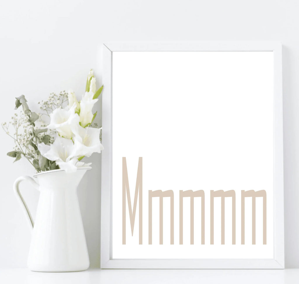 Mmmmm Print | Kitchen Wall Art | Customisable - Larosier Prints