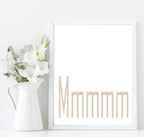 Mmmmm Print | Kitchen Wall Art | Customisable - Larosier Prints