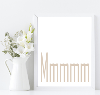 Mmmmm Print | Kitchen Wall Art | Customisable