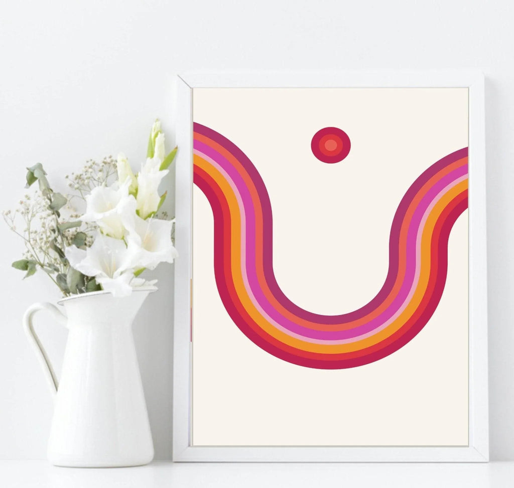 Modern Abstract Print set of 3 | Bright Or Grey Scale Wall Art - Larosier Prints
