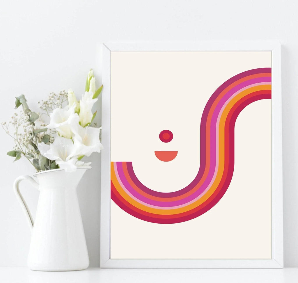Modern Abstract Print set of 3 | Bright Or Grey Scale Wall Art - Larosier Prints