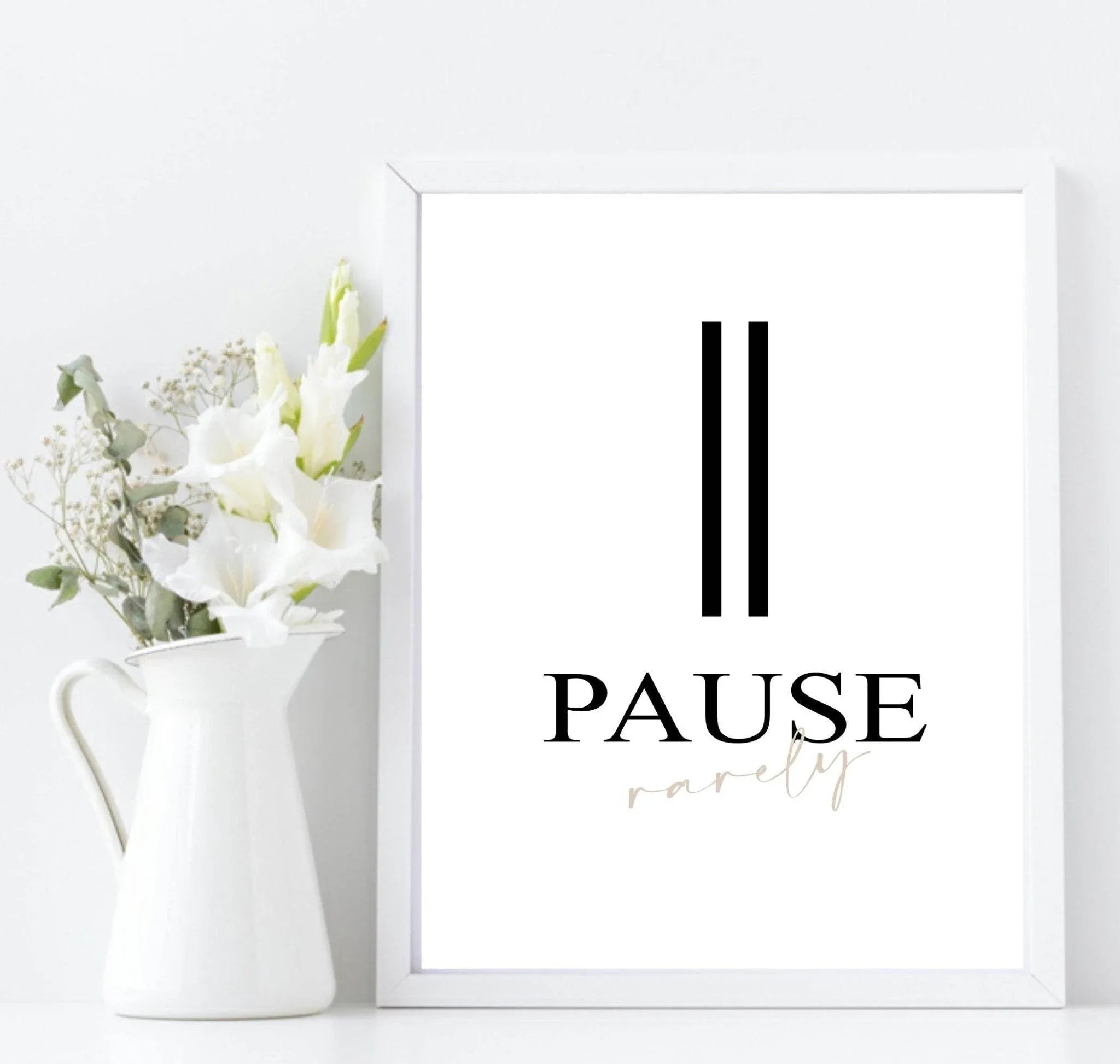 Modern Play Often, Pause Rarely, Stop Never Prints Set of 3 | Abstract Wall Art - Larosier Prints