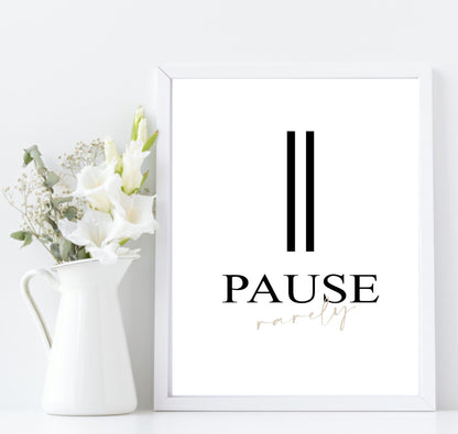 Modern Play Often, Pause Rarely, Stop Never Prints Set of 3 | Abstract Wall Art