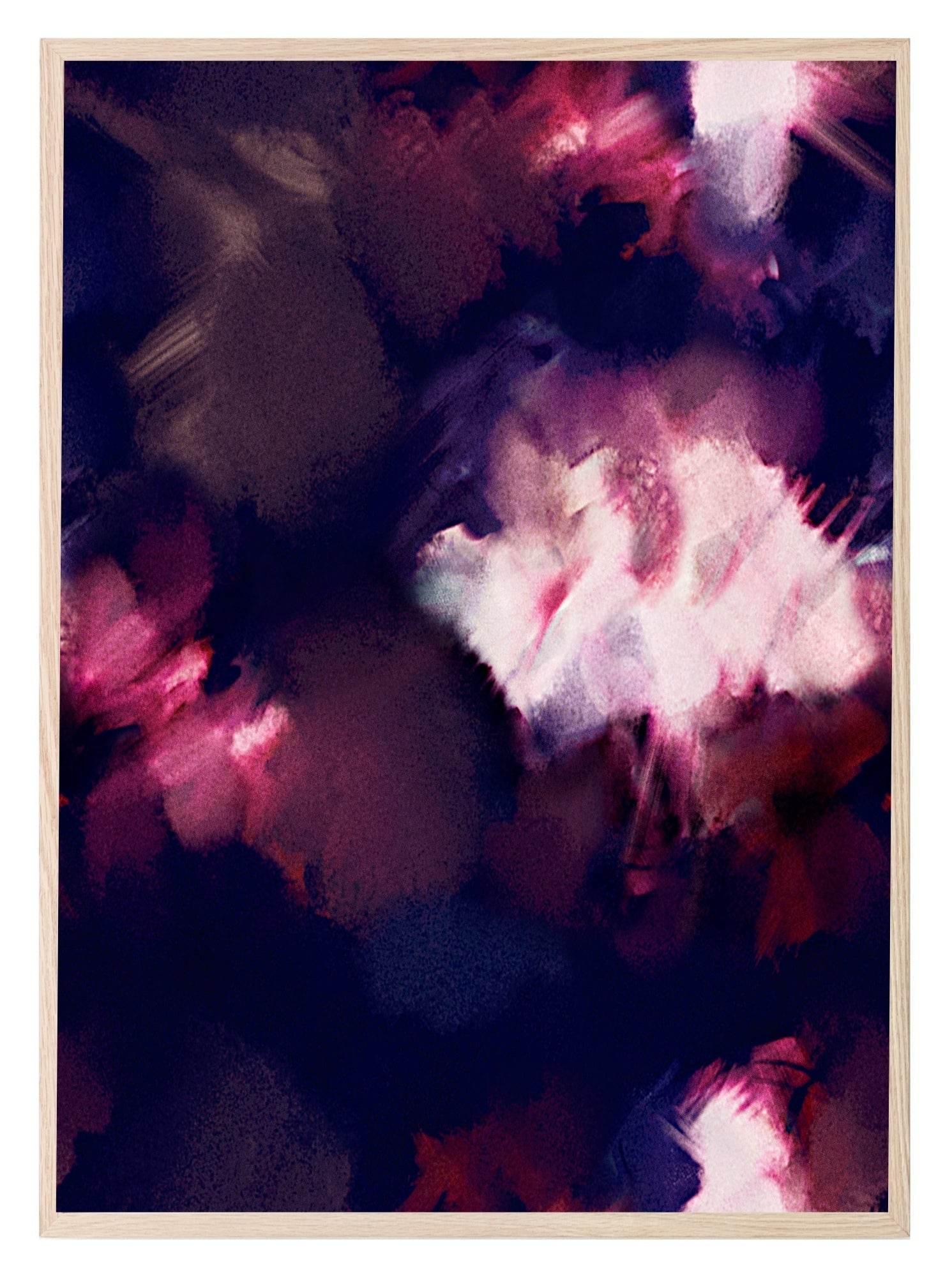 Moody Brushstrokes Print | Modern Wall Art - Larosier Prints