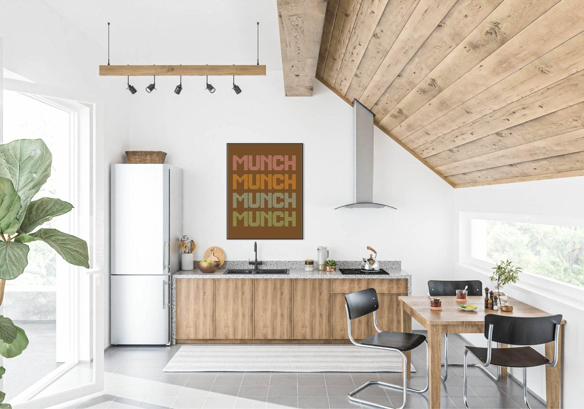 Munch Munch Munch Print | Kitchen Wall Art - Larosier Prints