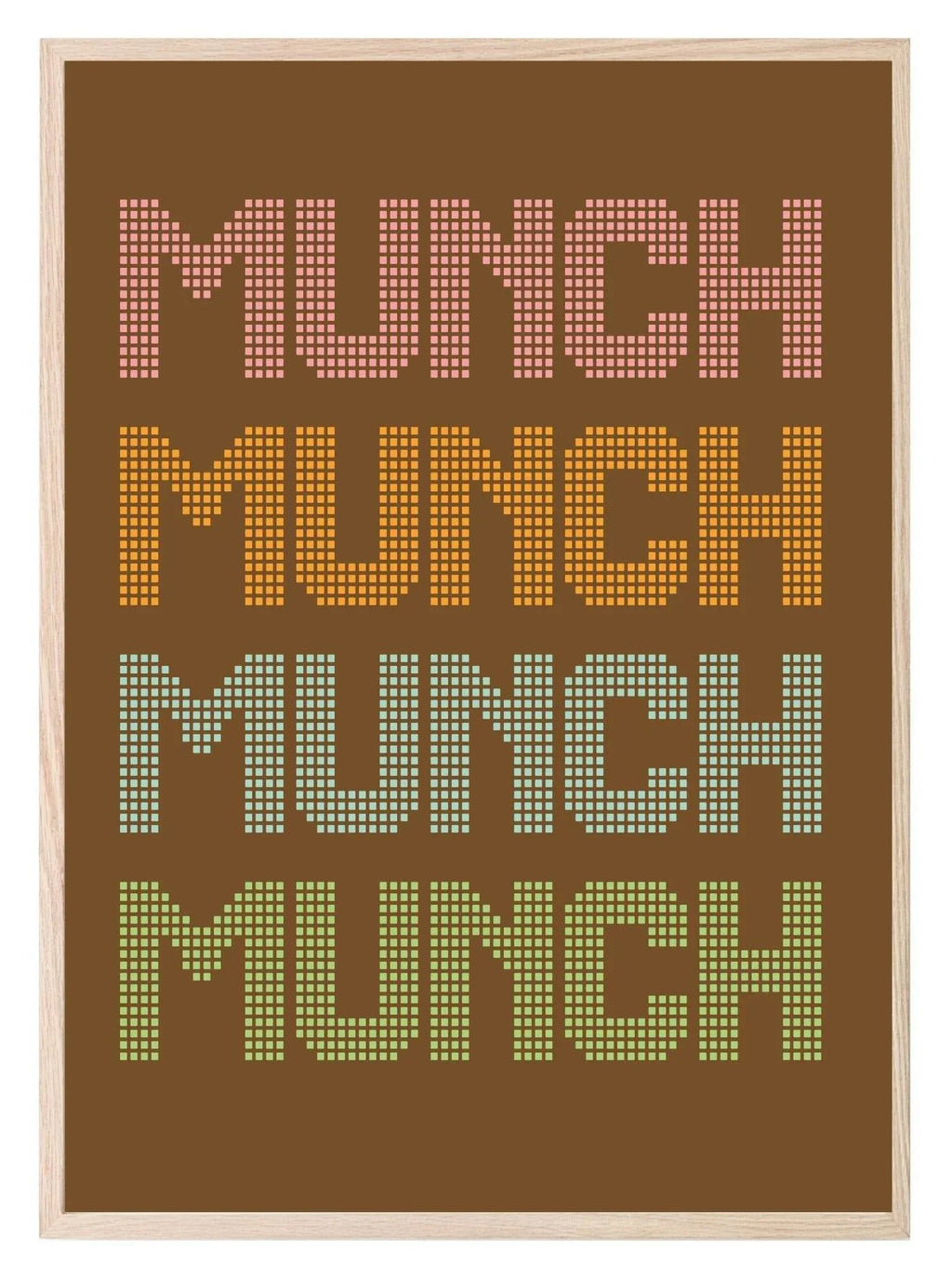 Munch Munch Munch Print | Kitchen Wall Art - Larosier Prints