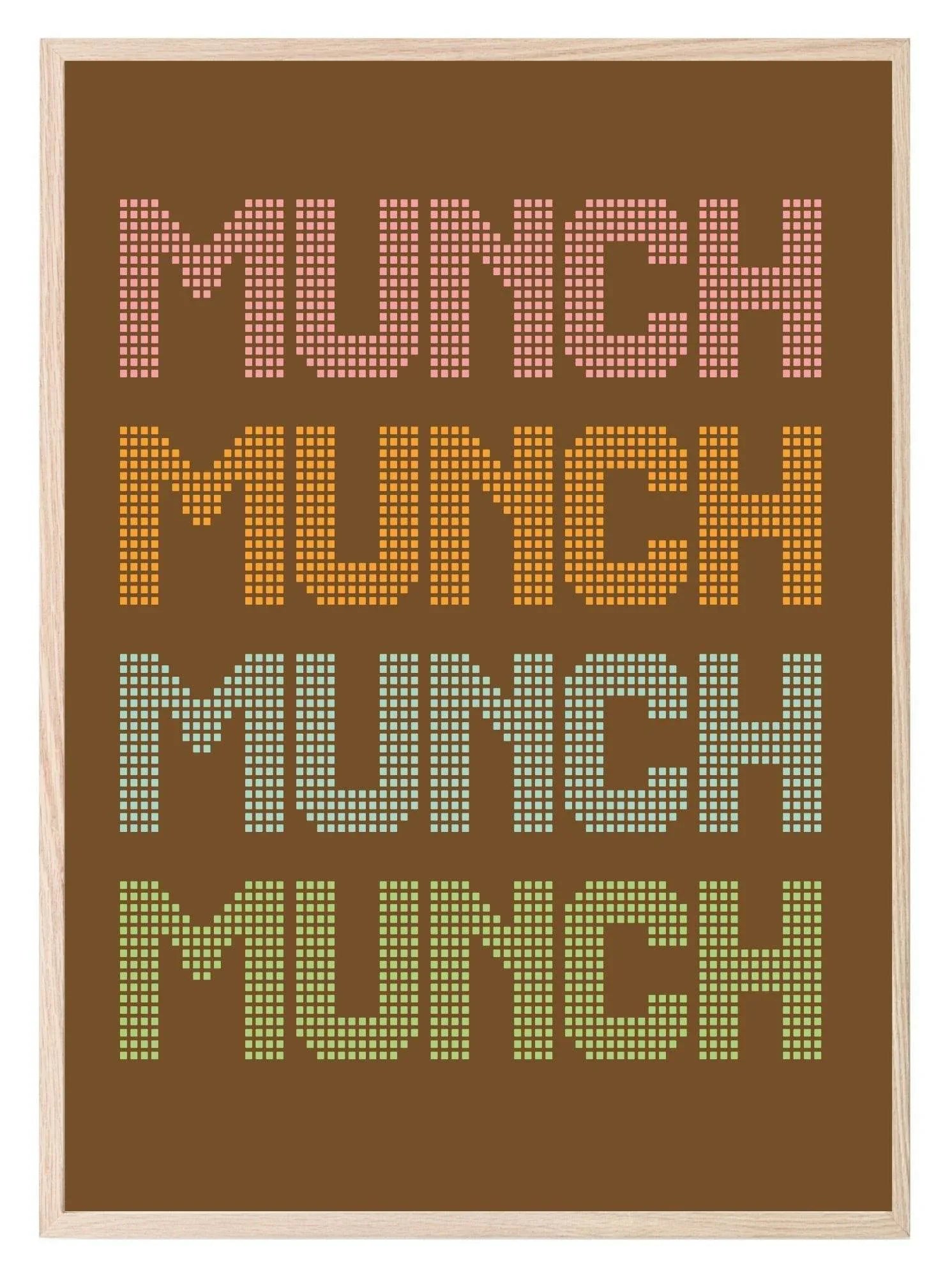 Munch Munch Munch Print | Kitchen Wall Art - Larosier Prints
