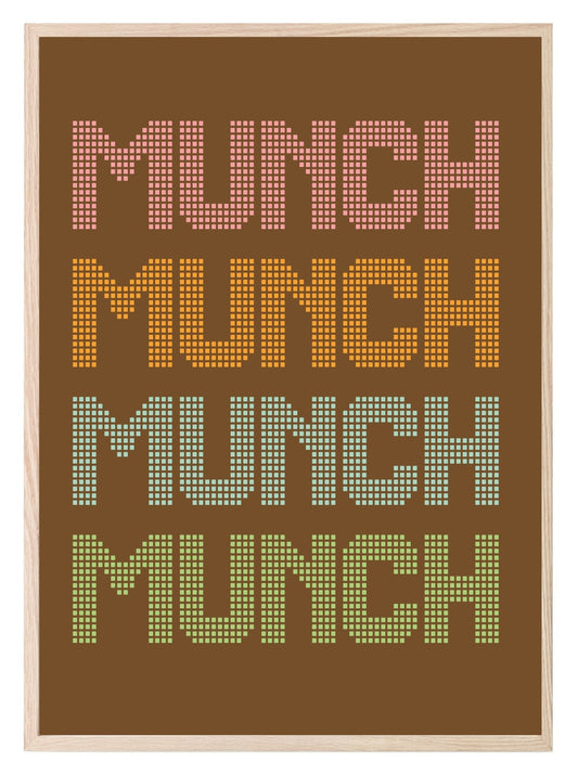 Munch Munch Munch Print | Kitchen Wall Art