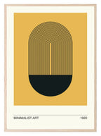 Mustard Minimalist Print | Abstract Wall Art - Larosier Prints
