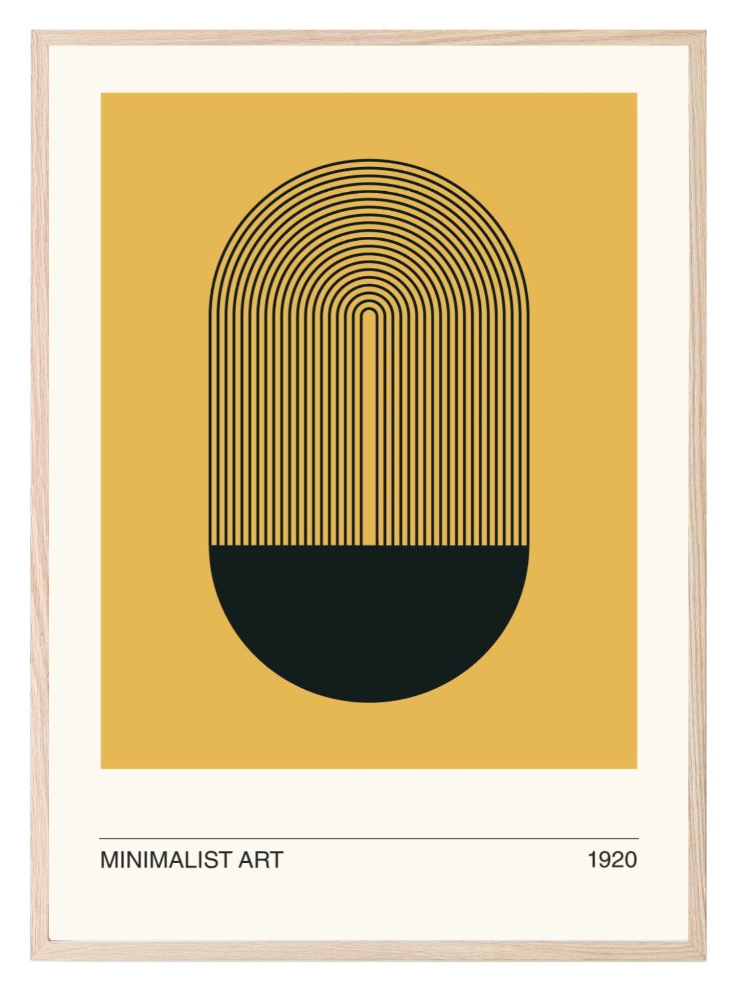 Mustard Minimalist Print | Abstract Wall Art