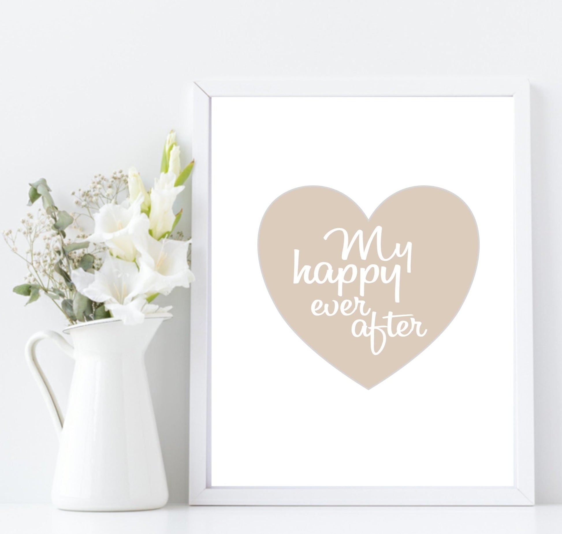 My Happy Ever After Print | Love & Romance Wall Art | Customisable