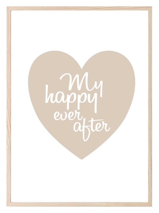 My Happy Ever After Print | Love & Romance Wall Art | Customisable