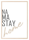 Na Ma Stay Home Print | Cosy House Wall Art | Customisable - Larosier Prints