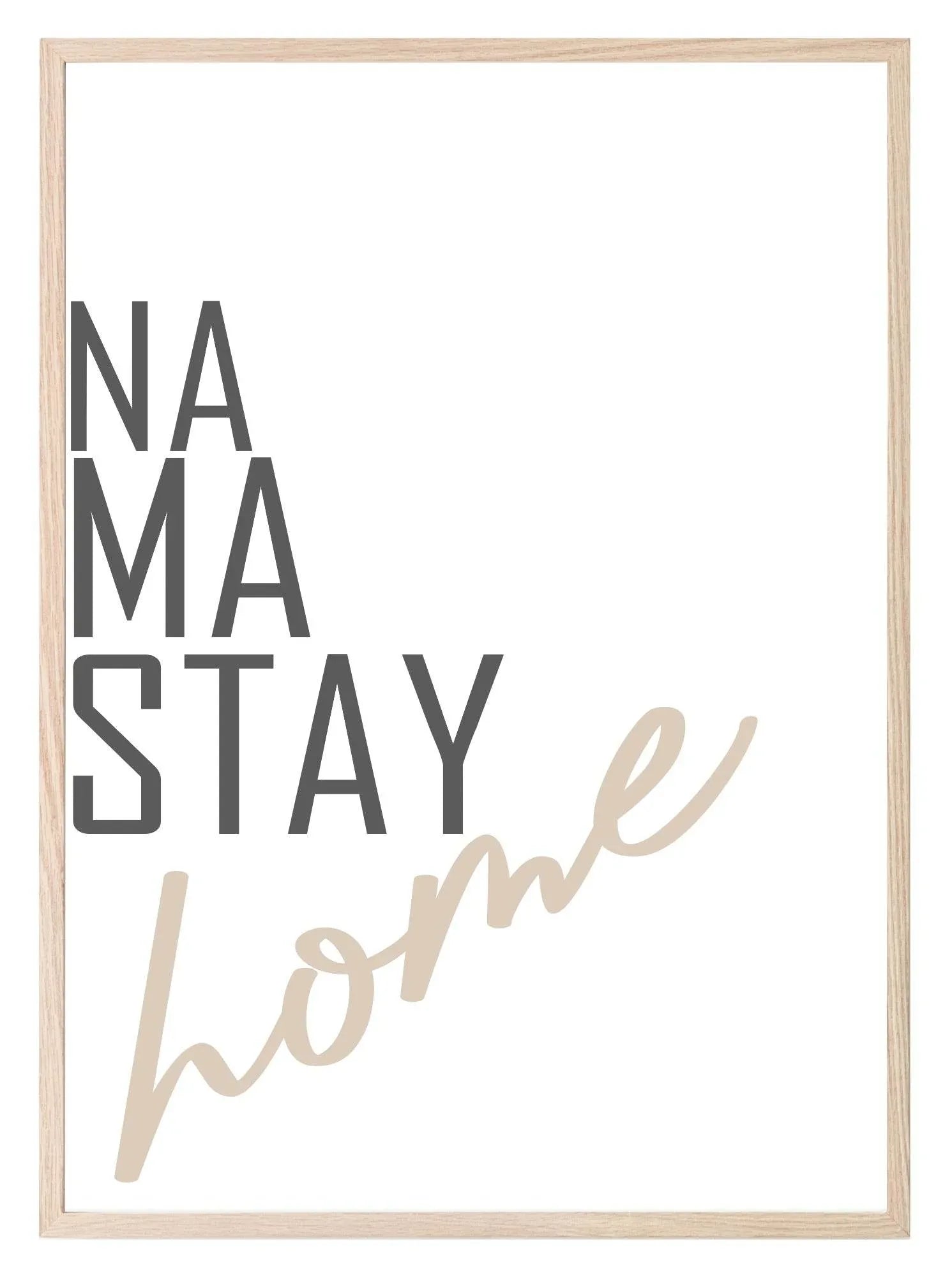 Na Ma Stay Home Print | Cosy House Wall Art | Customisable - Larosier Prints