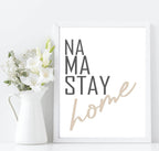Na Ma Stay Home Print | Cosy House Wall Art | Customisable - Larosier Prints