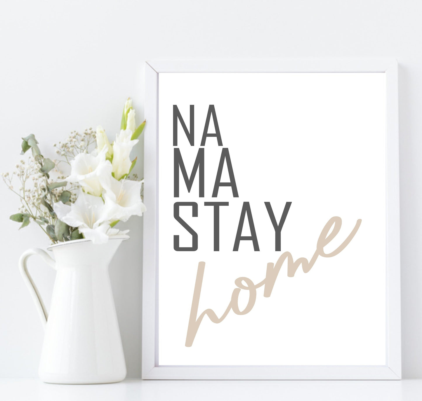 Na Ma Stay Home Print | Cosy House Wall Art | Customisable