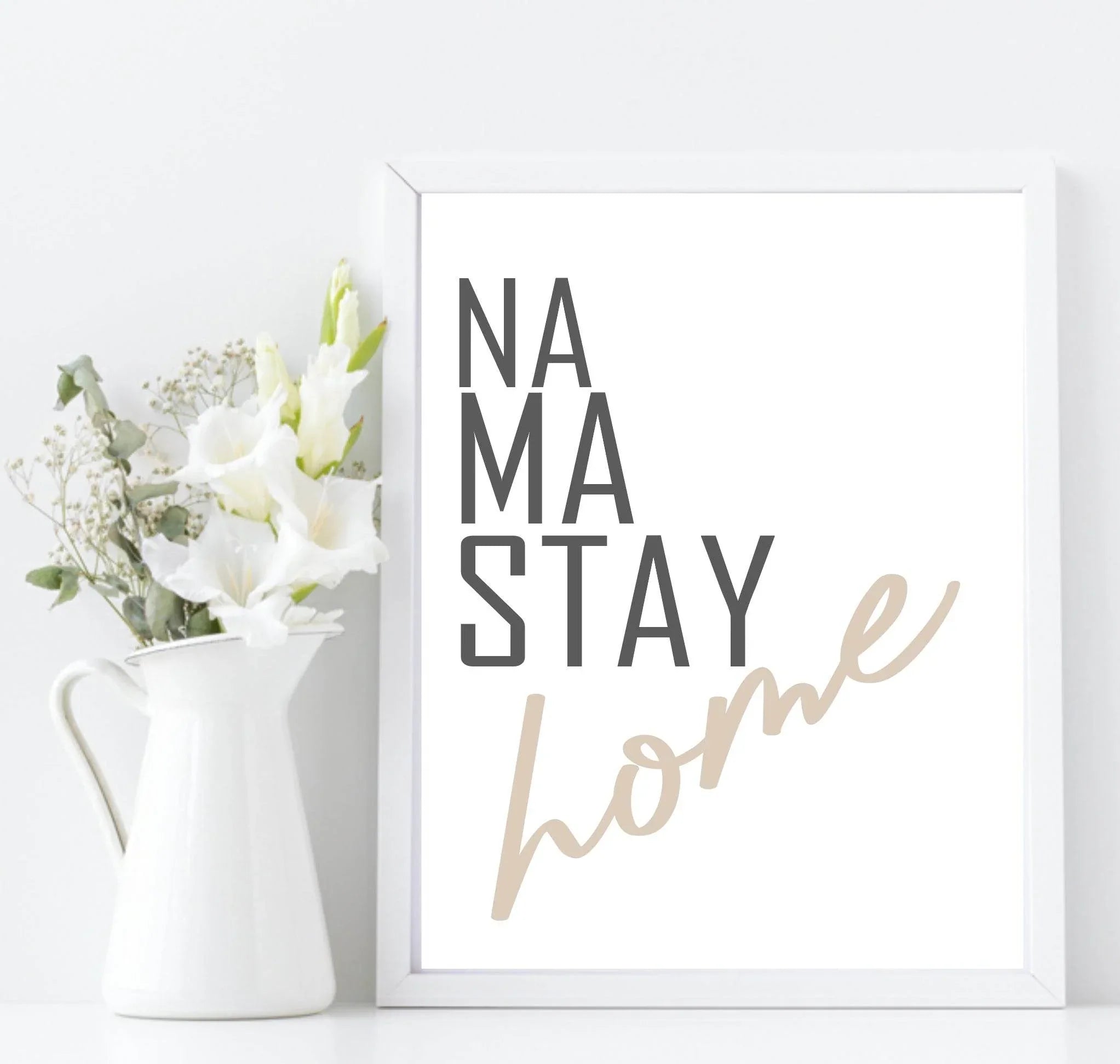 Na Ma Stay Home Print | Cosy House Wall Art | Customisable - Larosier Prints