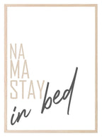 Na Ma Stay In Bed Print | Bedroom Wall Art | Customisable - Larosier Prints