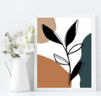 Navy, Rust & Tan Abstract Prints Collection | Modern Wall Art - Larosier Prints