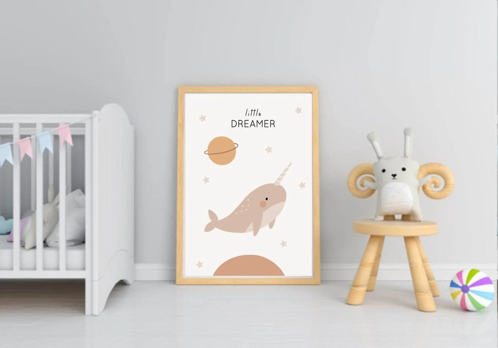 Neutral Nursery Collection Prints | Vol.1 | Personalized Polka Dot Print Initial And Name | - Larosier Prints