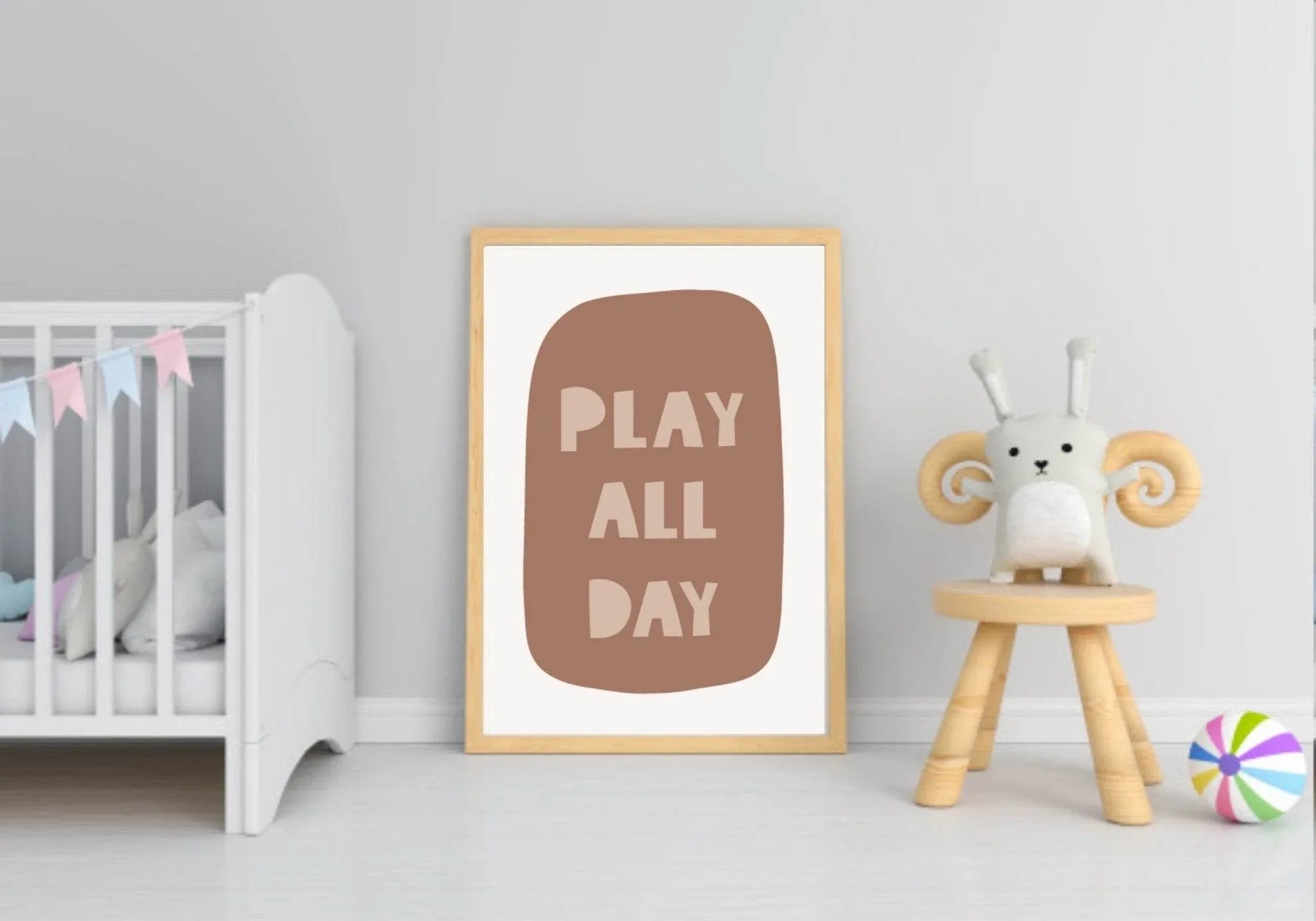 Neutral Nursery Collection Prints | Vol.1 | Personalized Polka Dot Print Initial And Name | - Larosier Prints