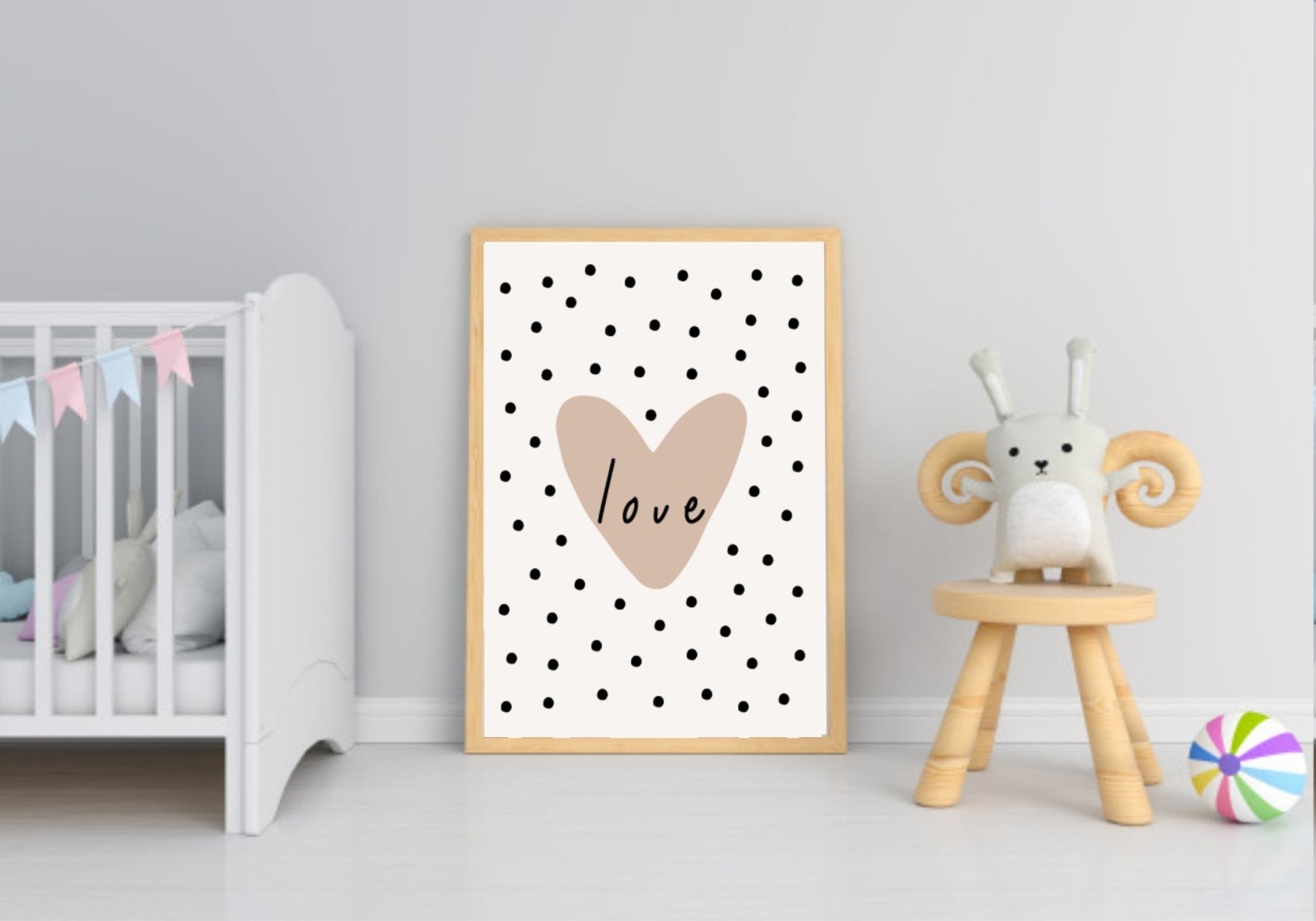 Neutral Nursery Collection Prints | Vol.2 Polka Dot Love