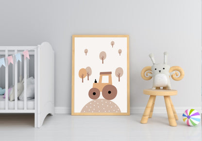 Neutral Nursery Collection Prints | Vol.2 Tractor