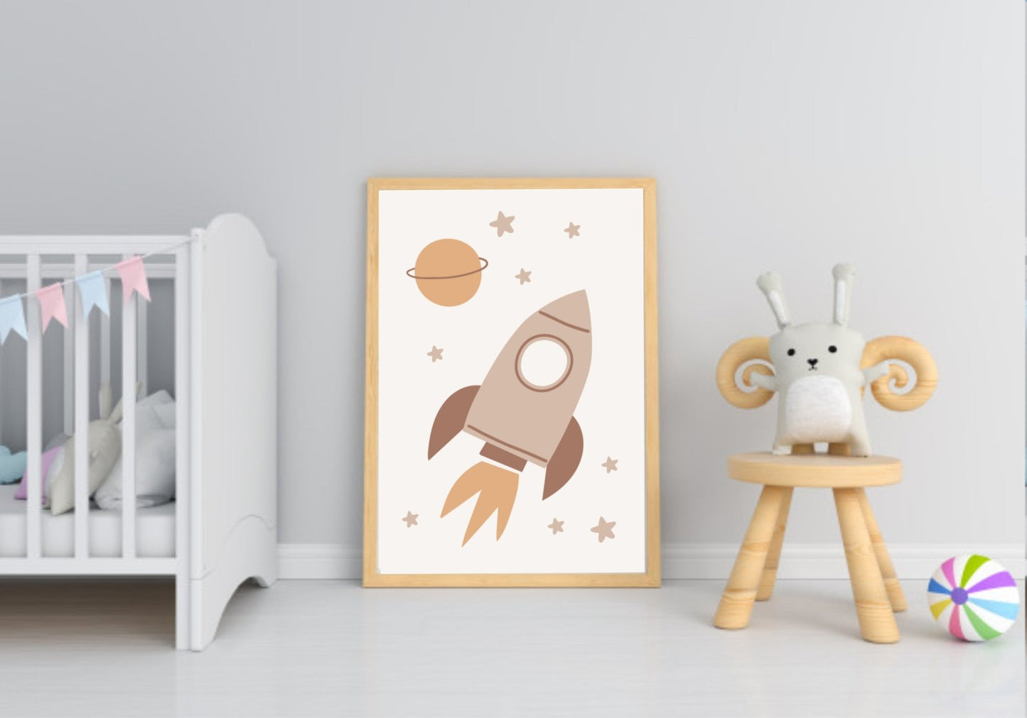 Neutral Nursery Collection Prints | Vol.2 Rocket