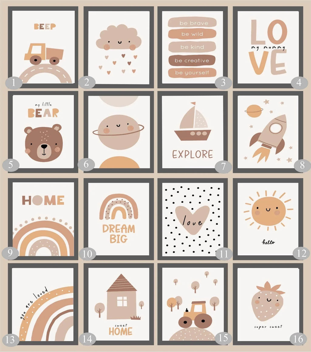 Neutral Nursery Collection Prints | Vol.2 - Larosier Prints