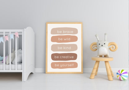 Neutral Nursery Collection Prints | Vol.2 Be Yourself