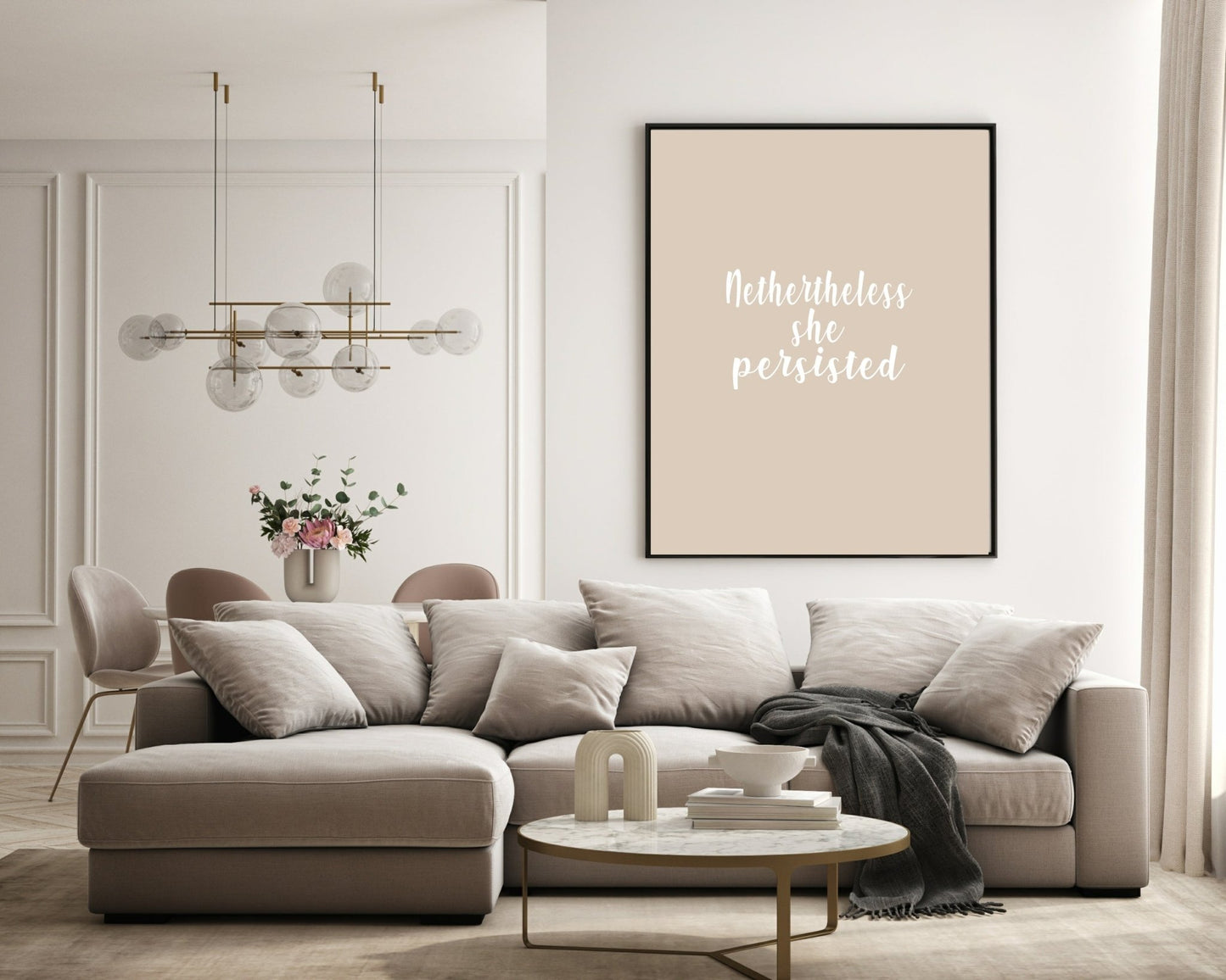 Nevertheless She Persisted Print | Empowering Women Wall Art | Customisable