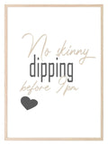 No Skinny Dipping Before 9PM Print | Hot Tub Wall Art | Customisable - Larosier Prints