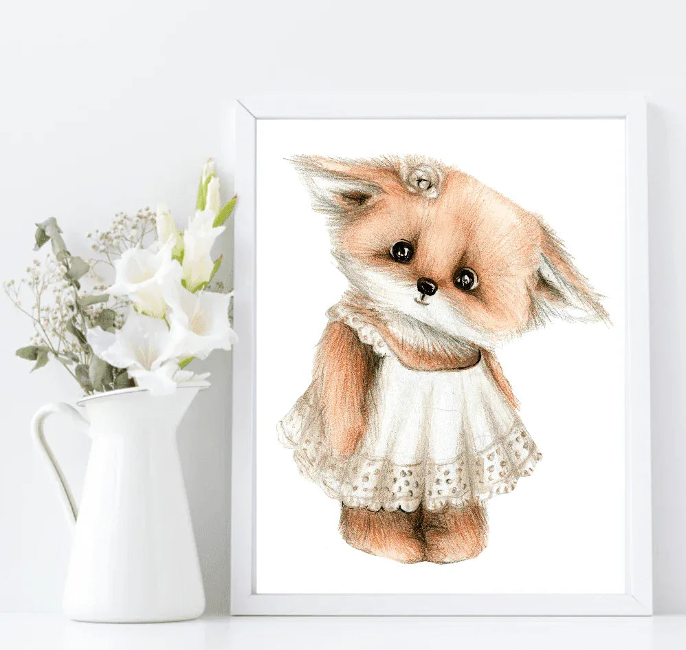 Oh Baby Animal Friends Prints Collection | Kids Wall Art | Vol.1 - Larosier Prints