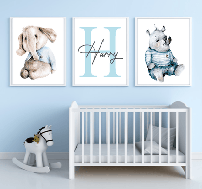 Oh Baby Animal Friends Prints Collection | Kids Wall Art | Vol.1