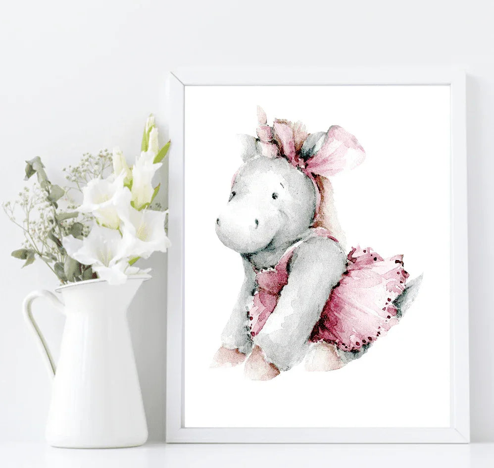 Oh Baby Animal Friends Prints Collection | Kids Wall Art | Vol.1 - Larosier Prints
