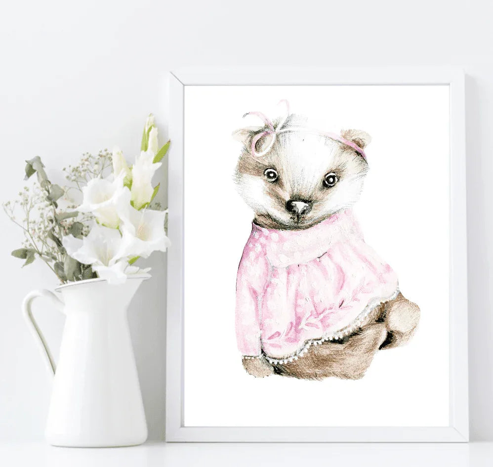 Oh Baby Animal Friends Prints Collection | Kids Wall Art | Vol.1 - Larosier Prints