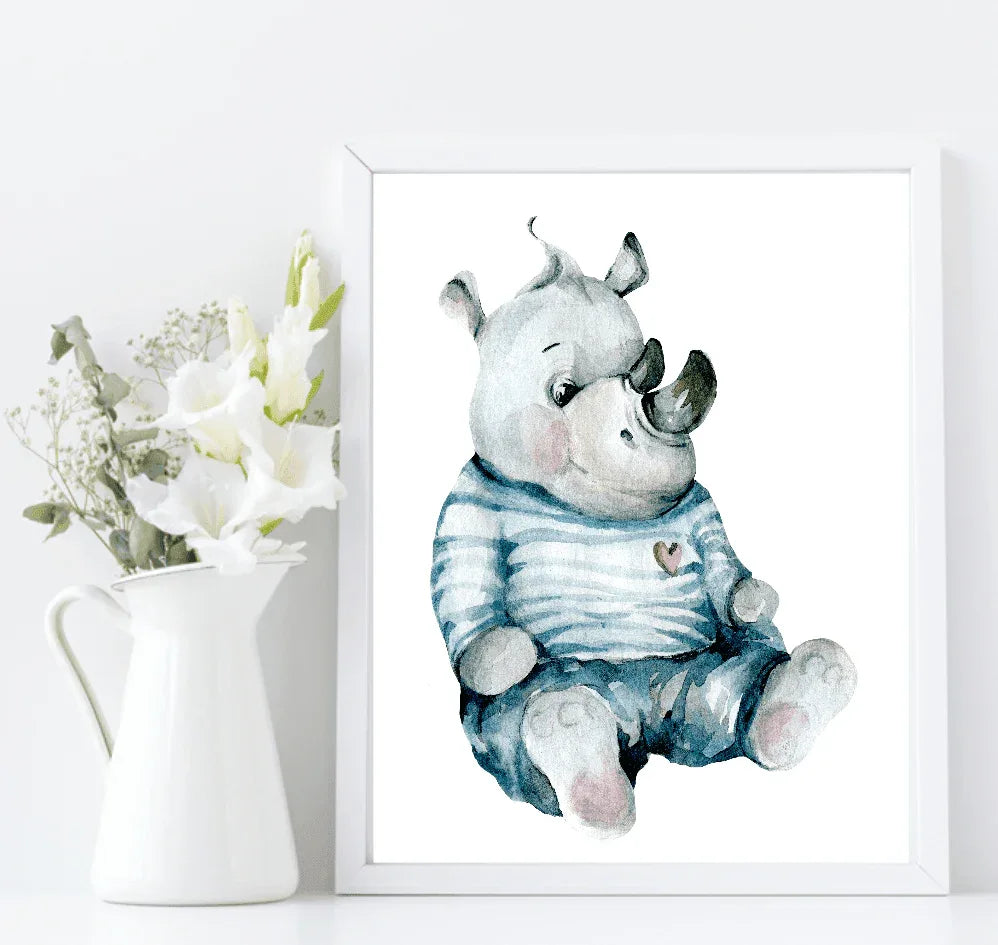 Oh Baby Animal Friends Prints Collection | Kids Wall Art | Vol.1 - Larosier Prints