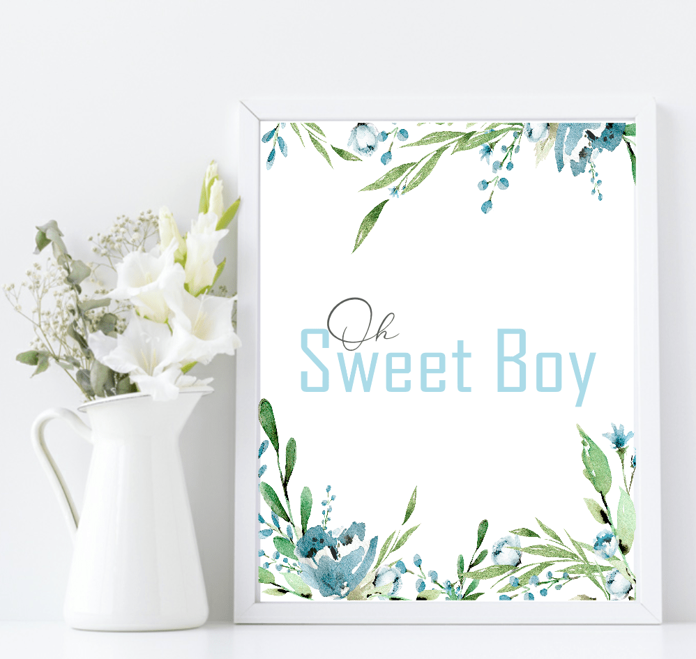 Oh Baby Animal Friends Prints Collection | Kids Wall Art | Vol.1 Sweet Boy