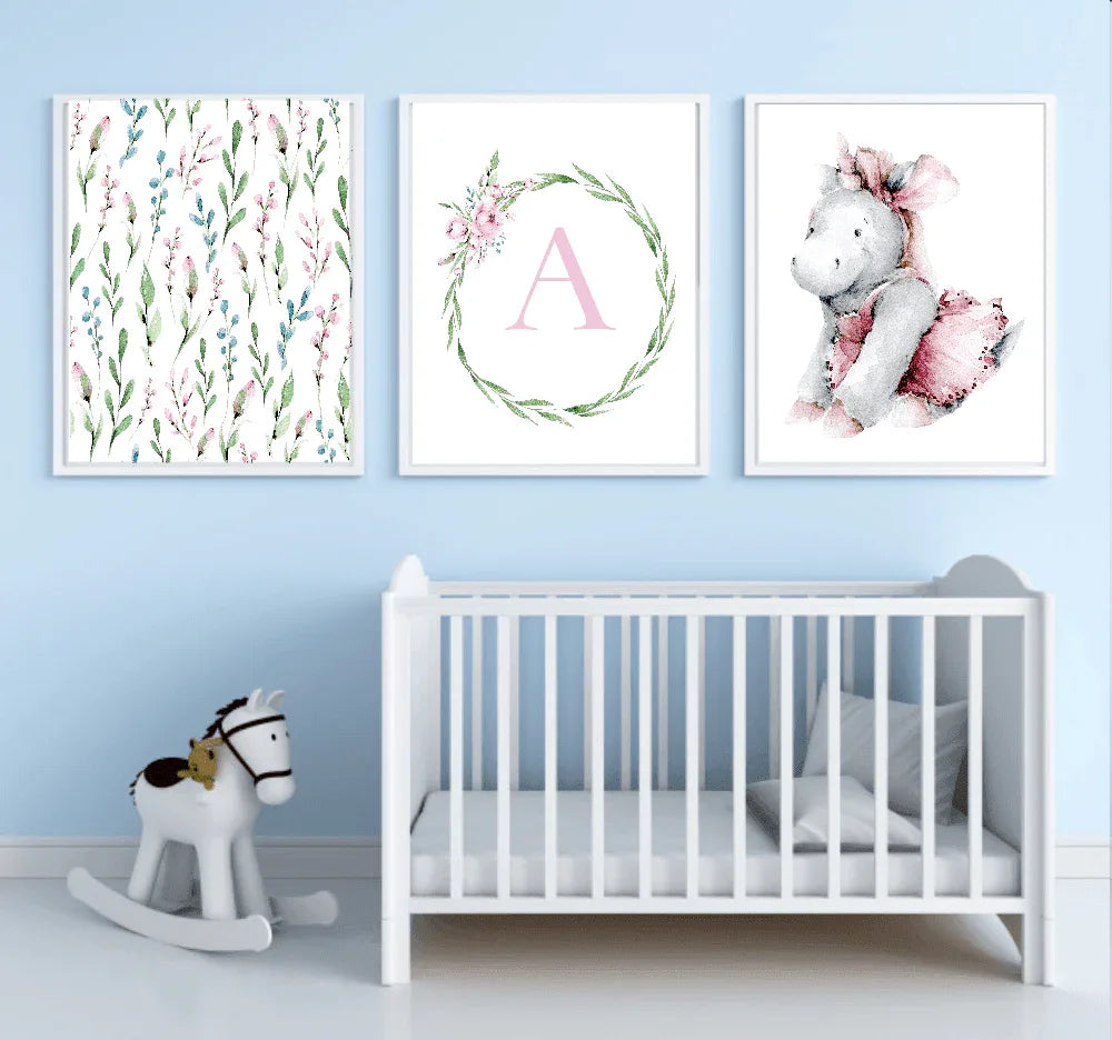 Oh Baby Animal Friends Prints Collection | Kids Wall Art | Vol.1 - Larosier Prints