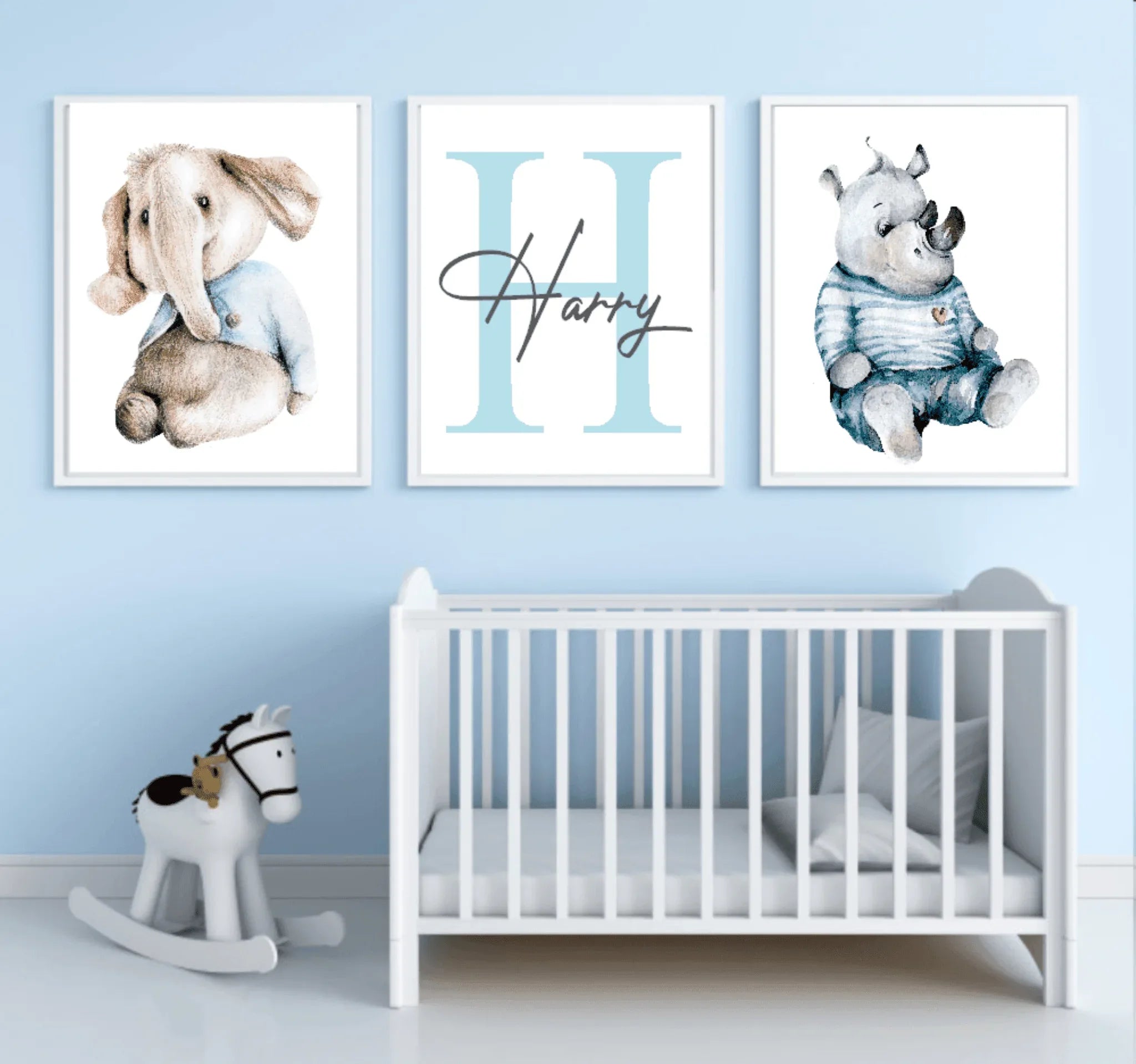 Oh Baby Animal Friends Prints Collection | Kids Wall Art | Vol.2 - Larosier Prints