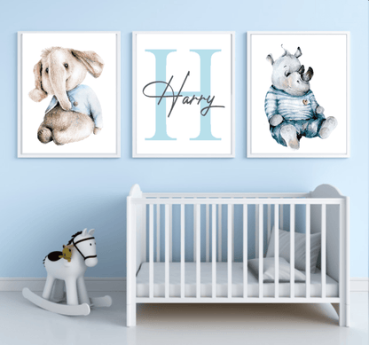 Oh Baby Animal Friends Prints Collection | Kids Wall Art | Vol.2