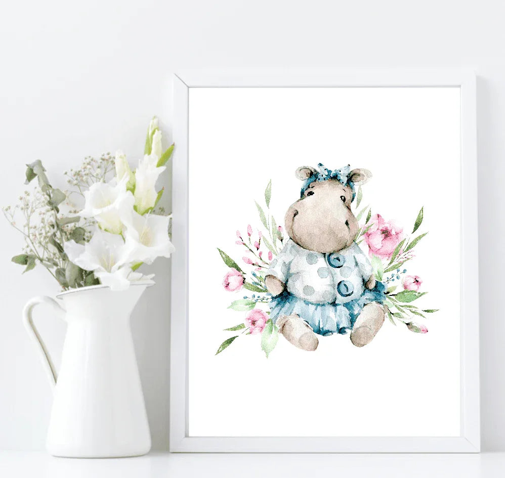 Oh Baby Animal Friends Prints Collection | Kids Wall Art | Vol.2 - Larosier Prints