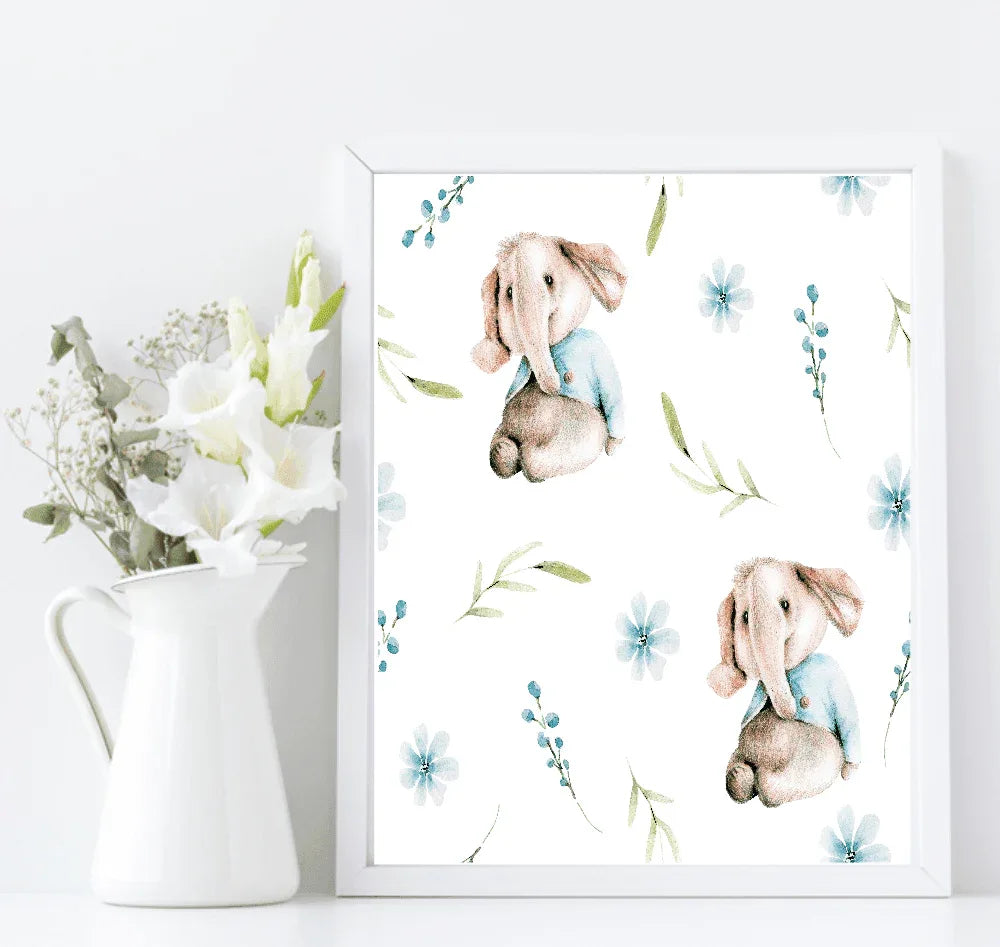 Oh Baby Animal Friends Prints Collection | Kids Wall Art | Vol.2 - Larosier Prints