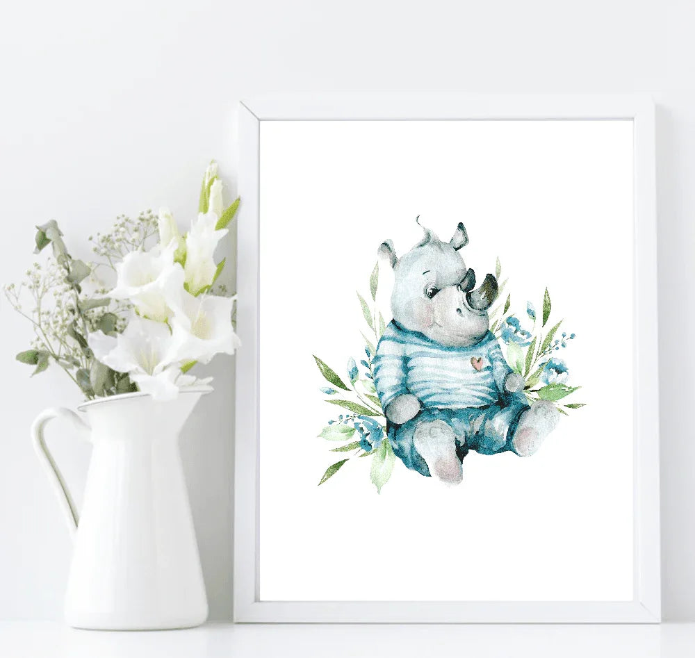 Oh Baby Animal Friends Prints Collection | Kids Wall Art | Vol.2 - Larosier Prints