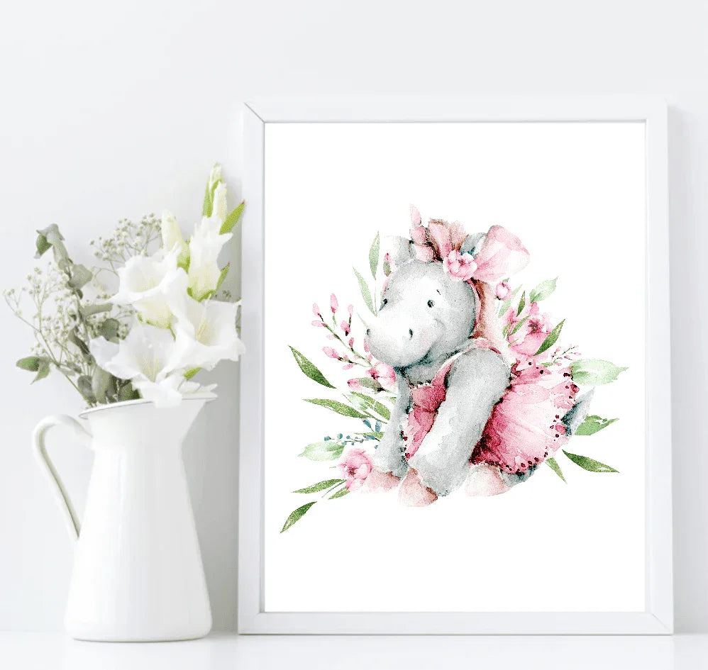 Oh Baby Animal Friends Prints Collection | Kids Wall Art | Vol.2 - Larosier Prints
