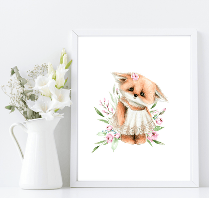 Oh Baby Animal Friends Prints Collection | Kids Wall Art | Vol.2 Fox